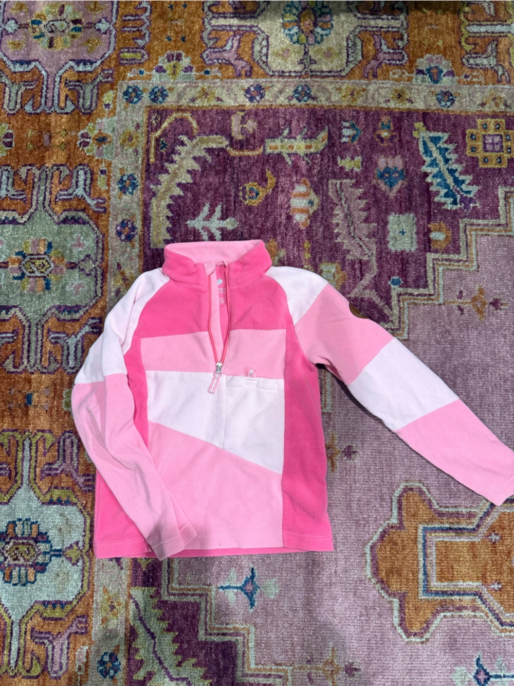 Obermeyer Two-Tone Pink Fleece Hoodie
